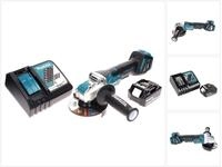 Makita Akku-Winkelschleifer DGA 519 RG1 Akku Winkelschleifer 18 V 125 mm...