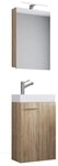 VCM Badm&ouml;bel-Set 3-tlg G&auml;ste WC Waschplatz Waschtisch Slito Schrank, (3-St., 1x