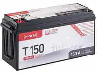 accurat 12V 150Ah LiFePO4 Lithium Batterie 1920Wh BMS Akku Batterie, (12 V V)