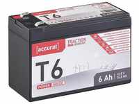 accurat 12V 6Ah LiFePO4 Lithium Batterie 76 Wh BMS Akku Batterie, (12 V V)