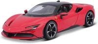 Bburago Modellauto Ferrari R&P SF90 Stradale (rot), Ma&szlig;stab 1:24, detailliertes