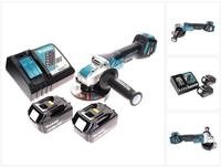 Makita Akku-Winkelschleifer DGA 519 RG Akku Winkelschleifer 18 V 125 mm...