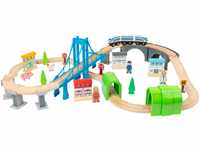 Small Foot Spielzeug-Eisenbahn Holzeisenbahn Brückenschlag
