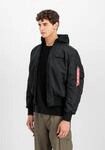 Bomberjacke ALPHA INDUSTRIES "MA-1 ZH Back Print", Herren, Gr. 3XL, schwarz (285