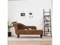vidaXL Lounge Chair Classic Fake Leather Brown