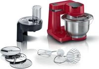 BOSCH K&uuml;chenmaschine Serie 2 MUMS2ER01, Durchlaufschnitzler, 4 Scheiben, rot,...