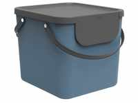 Rotho Recycling-Behälter Albula (40 L) blau