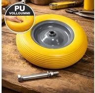 ESTEXO Ersatzrad Schubkarrenrad Rad Schubkarre Vollgummi PU 4.80/4.00-8 400 mm...