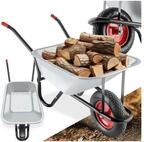 tectake Schubkarre Gartenkarre Oskar - Verzinkte Wanne mit 100L Volumen,
