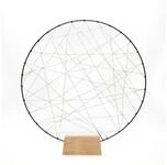 KONSTSMIDE LED-Dekofigur Konstsmide LED Metallsilhouetten Ring mit Holzfu&szlig;
