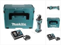 Makita Oberfr&auml;se DCO 180 RG1J Akku Rotationsschneider 18 V 30.000 U/min + 1x...