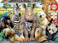 Hutter Trade Selection Puzzle Educa - Lustige Zootiere - Puzzle 300 Teile, 300