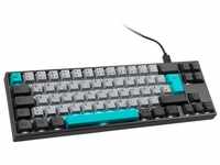 Ducky Miya Pro Moonlight TKL PC/Mac Silent-Red Gaming-Tastatur (weiße LED,