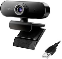 LogiLink LogiLink UA0371 Full HD-Webcam Klemm-Halterung, Mikrofon Webcam