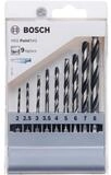 Bosch Professional Metallbohrer Bosch Sechskantbohrer HSS PointTeQ-Set, 9-tlg.