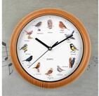 EASYmaxx Wanduhr mit 12 Singvogelgesang mit naturgetreuen Vogelmotiven (Automatische