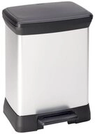 Curver M&uuml;lleimer E-COM - METALLIC'S 30L MONO mit Pedal, rechteckig 240642