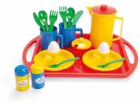 dantoy Spielgeschirr Kinder Spielzeug "Frühstück auf Tablett", (23-tlg),...