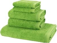 M&ouml;ve Handtuch Set Basic, Walkfrottier (Set, 5-St), 5tlg.-Set: 2xG&auml;ste- 2xHand- und