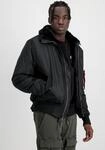 Bomberjacke ALPHA INDUSTRIES "B15-3 TT", Herren, Gr. 3XL, schwarz, Web, Obermaterial: