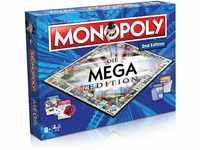 Winning Moves Spiel, Brettspiel Monopoly Mega 2nd Edition, mit Tempowürfel