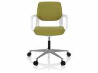 HJH Office Drehstuhl Home Office Bürostuhl FREE WHITE Stoff, ergonomisch grün