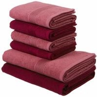OTTO home Handtuch Set Anna, 2 Duscht&uuml;cher 70x140, 4 Handt&uuml;cher 50x100, Walkfrottee