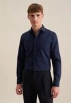 seidensticker Businesshemd Schwarze Rose Slim 1/1 Kentkragen Uni