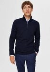 Selected Troyer SLHBERG HALF ZIP CARDIGAN NOOS Baumwolle, regular fit