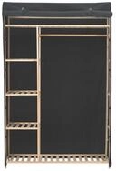 vidaXL Kleiderschrank Mehrzweckschrank Grau 110 x 40 x 170 cm Stoff