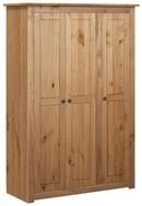 vidaXL Kleiderschrank Mehrzweckschrank 3-T&uuml;rig 118&times;50&times;171,5 cm Kiefer Panama Serie