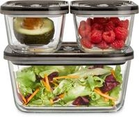 Caso Vakuumbeh&auml;lter 1177 VacuBoxx Eco-Set, Glas, Kunststoff, (Set, 4-tlg., 1