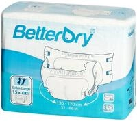 BetterDry Windeln BETTERDRY Inkontinenzslip XL10 110-150 cm 15St PZN 15617924