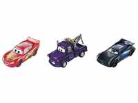 Mattel® Spielzeug-Auto Cars-PixarGPB03 - Fahrzeuge, DieCast, Color Change, 3-er