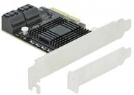 Delock DeLOCK PCIe 5P SATA x4 LP, Schnittstellenkarte Computer-Adapter