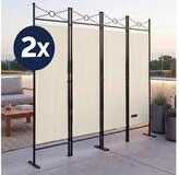 Deuba Paravent Lucca, 2er Set 180x163cm Verstellbar Faltbar Stabil 4 teilig...