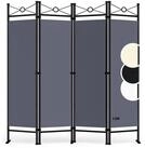 Casaria Paravent Lucca, 180x163cm Verstellbar Faltbar Stabil 4 teilig Indoor