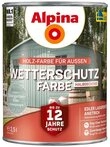 Alpina Holzschutzlasur Alpina Wetterschutzfarbe 2,5 L steingartenblau