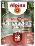Alpina Holzschutzlasur Alpina Wetterschutzfarbe 2,5 L salbeigr&uuml;n