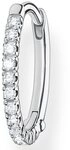 THOMAS SABO Single-Creole wei&szlig;e Steine gold, wei&szlig;e Steine silber, mit Zirkonia