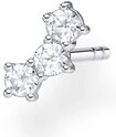 THOMAS SABO Single-Ohrstecker farbige oder wei&szlig;e Steine, mit Glas-Keramik Stein,