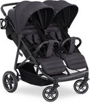 Hauck Geschwisterwagen Uptown Duo, black, mit schwenk- und feststellbaren