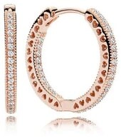 Pandora Paar Creolen ROSE-286318CZ, Creolen Unendliche Herzen