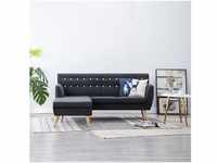 vidaXL Sofa in L-Form Stoffbezug 171,5 x 138 x 81,5 cm dunkelgrau
