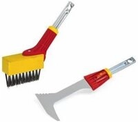 WOLF-Garten Fugenkratzer Fugenb&uuml;rste/Fugenkratzer Set mit Holz-Stiel,