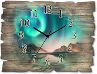 Artland Wanduhr Auroraborialis - N&ouml;rdliches Polarlicht (wahlweise mit Quarz- oder