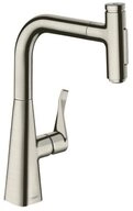 hansgrohe K&uuml;chenarmatur hansgrohe 240 Metris Select M71, ausziehbarer Schlauch...