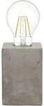 EGLO Tischleuchte PRESTWICK Tischlampe, Grau, Keramik, Beton-Optik, ohne