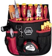 Wiha Werkzeugkoffer Wiha 44574 Elektriker Werkzeugtasche best&uuml;ckt 18teilig (B x H x