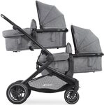 Hauck Zwillingsbuggy Atlantic Twin - Melange Grey, Geschwisterwagen